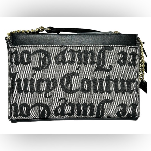Juicy Couture Hang Around Black Beige Crossbody Handbag New!!! - Picture 4 of 5